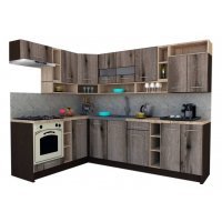 Bucatarie de Colt COSSY NEW 180-260 St. Wenge / Decor K366